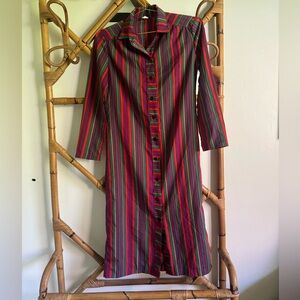 Vintage Striped Shirtdress
